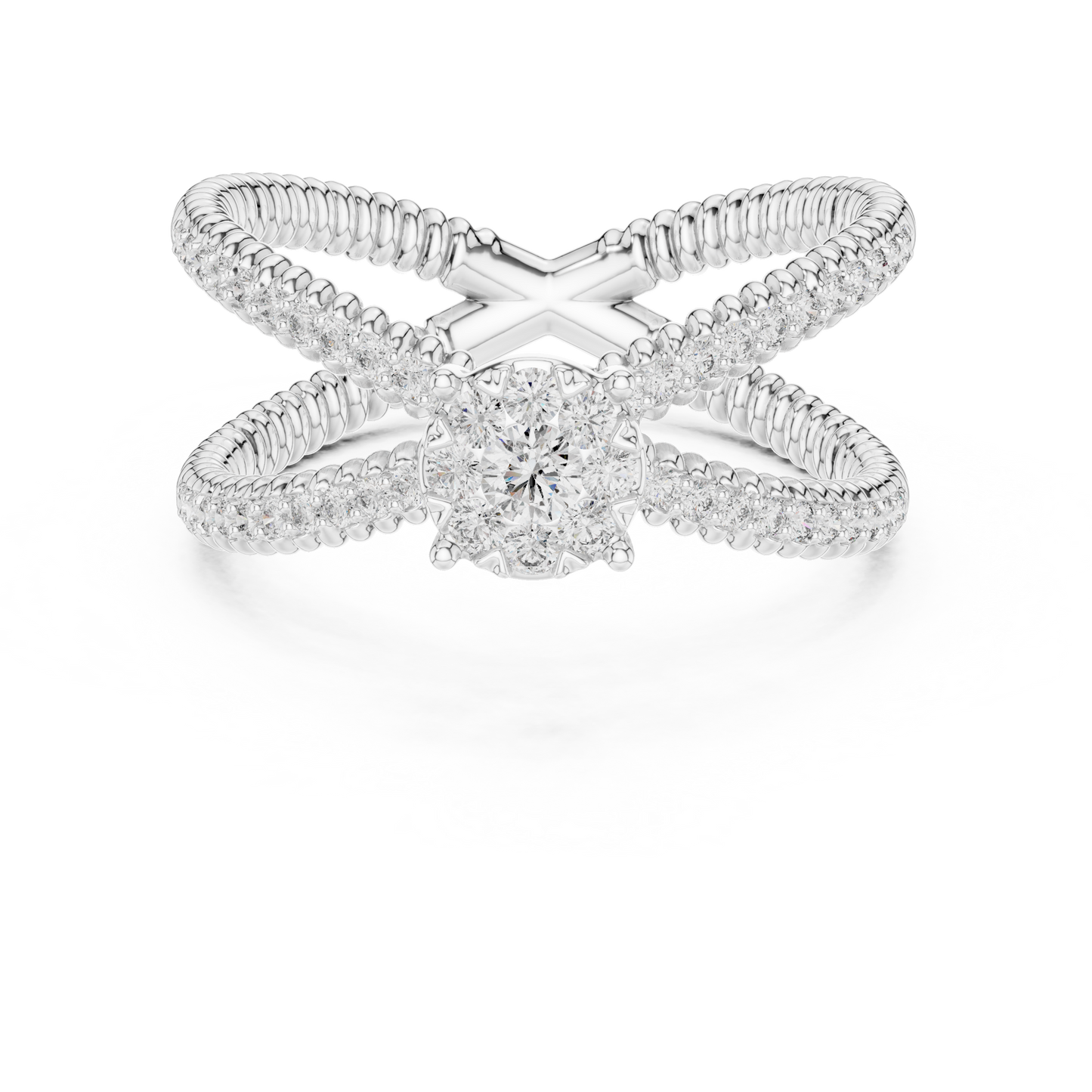Round Halo Lab Grown Diamond Ring