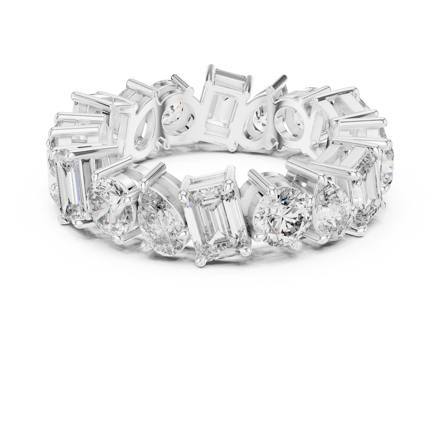 Mixed Shape Lab Grown Diamond Eternity Ring