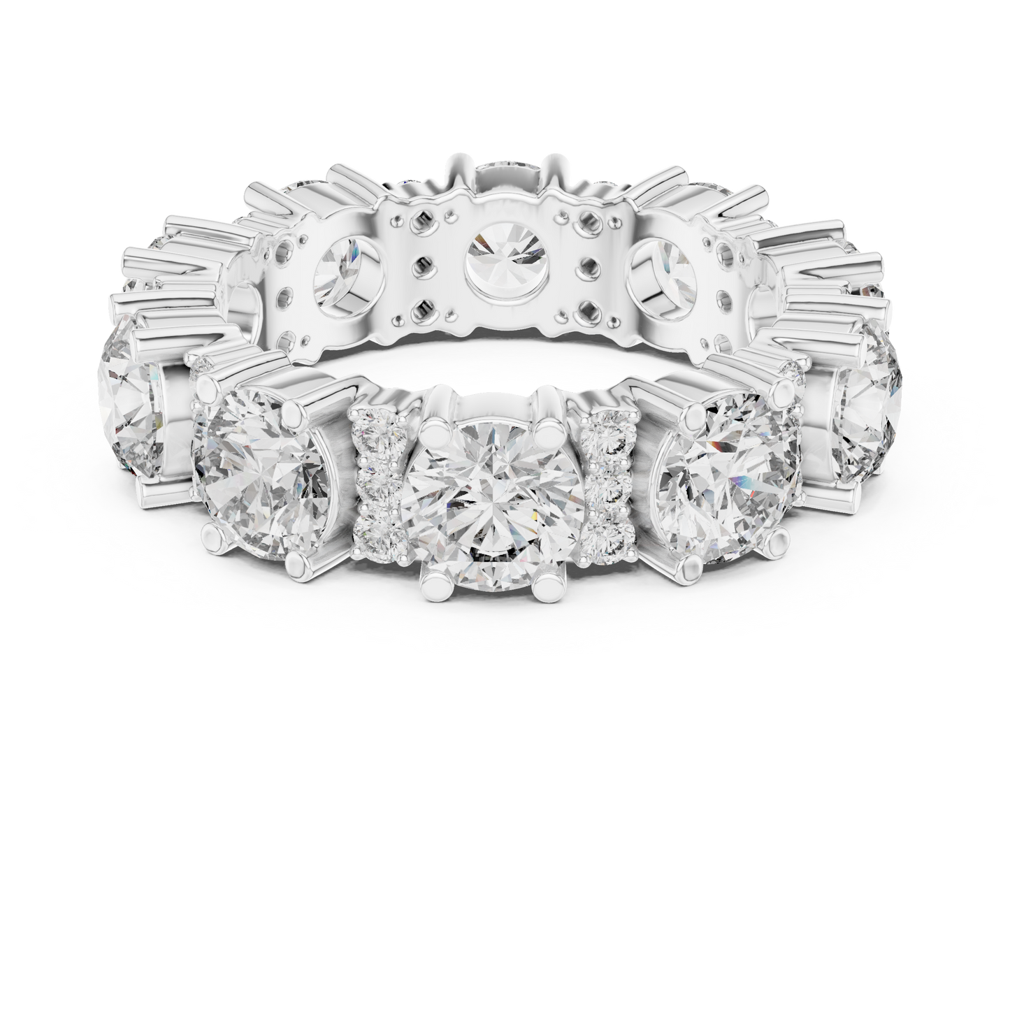 Mixed Shape Lab Grown Diamond Eternity Ring