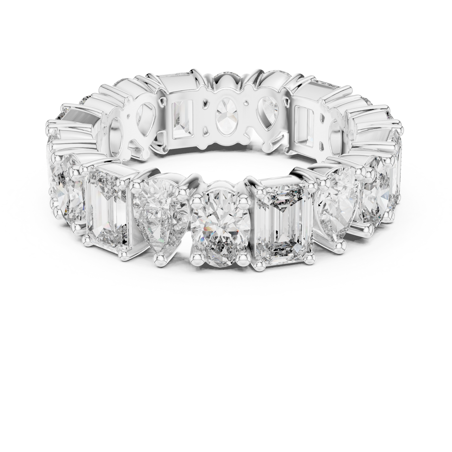 Mixed Shape Lab Grown Diamond Eternity Ring