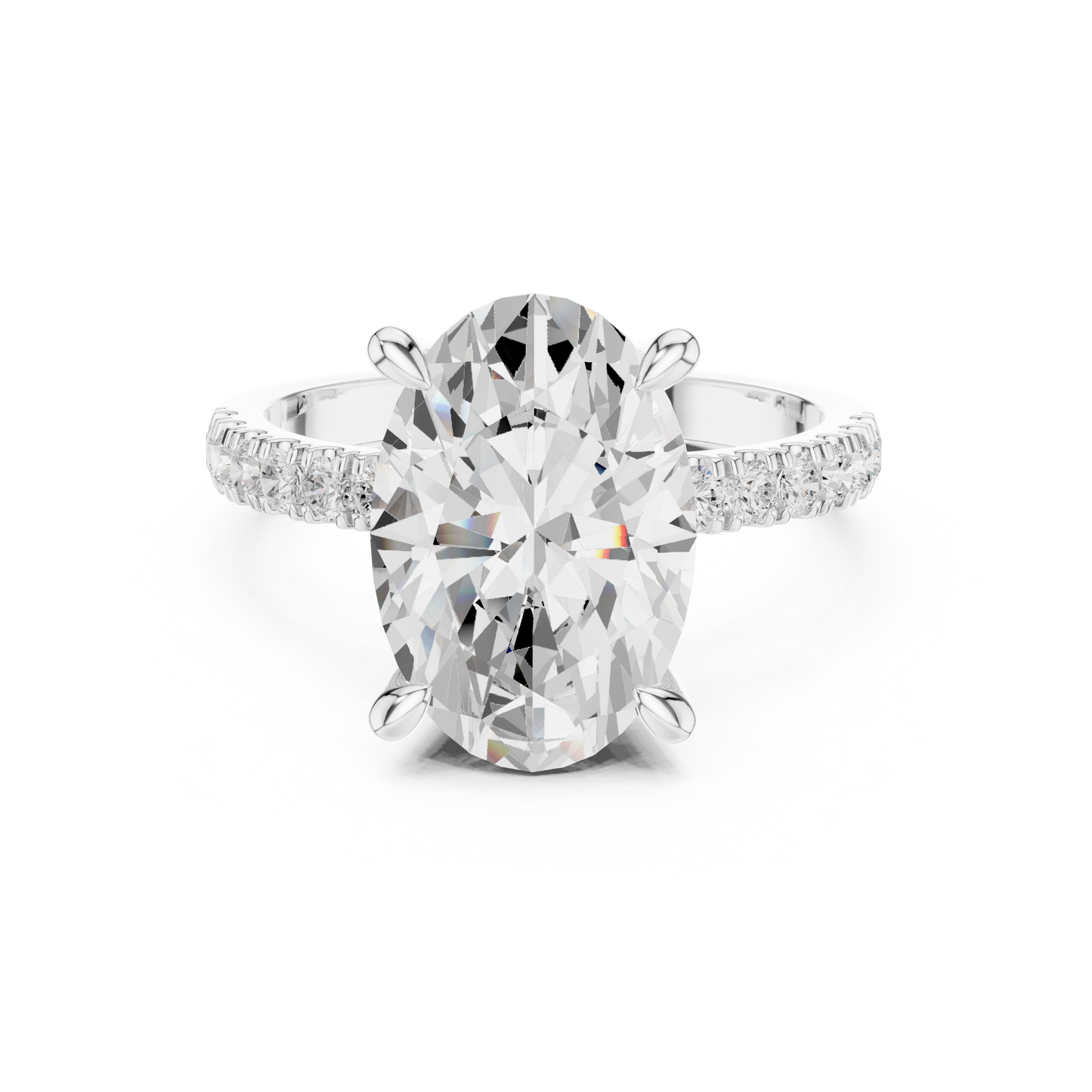Round Halo Lab Grown Diamond Ring