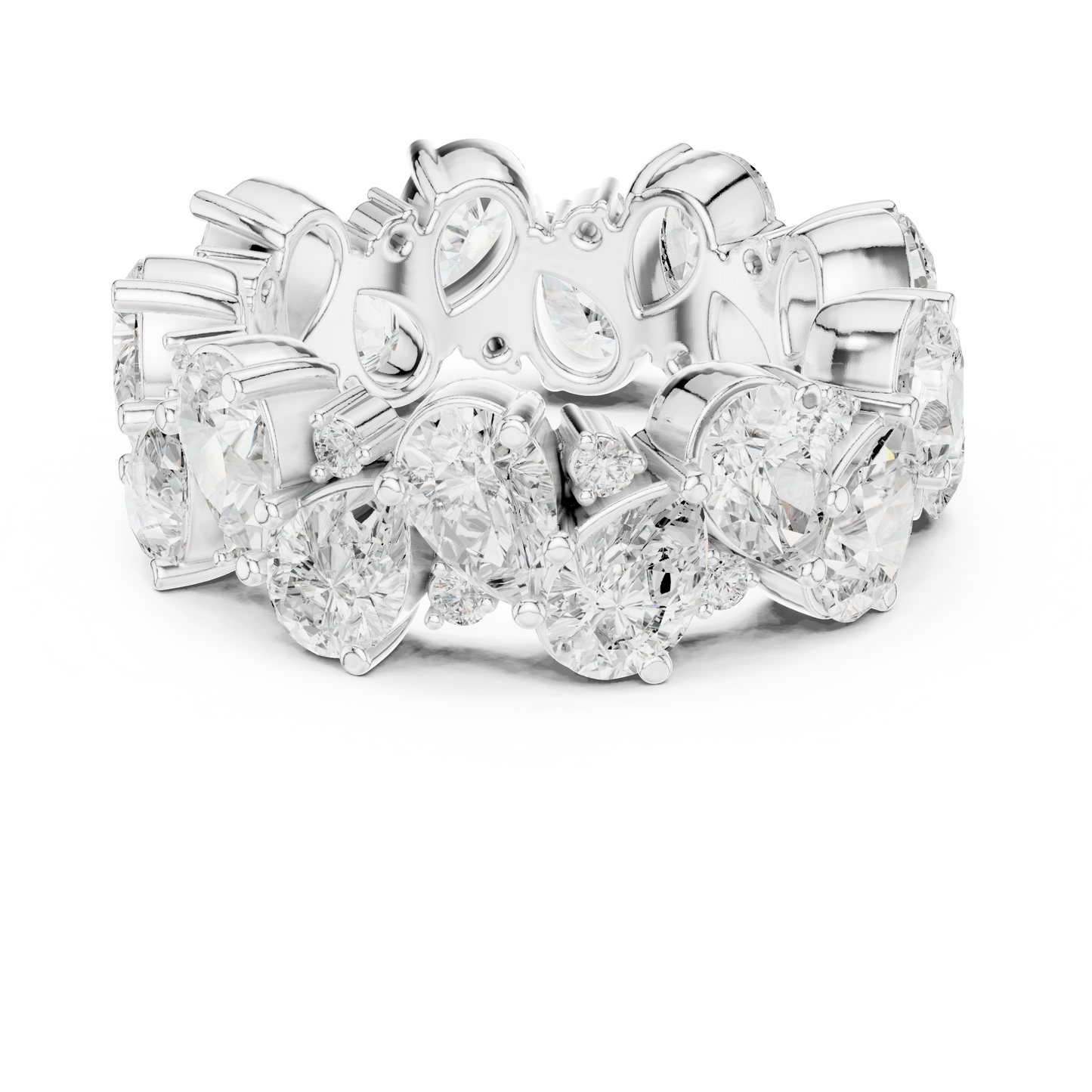 Mixed Shape Lab Grown Diamond Eternity Ring