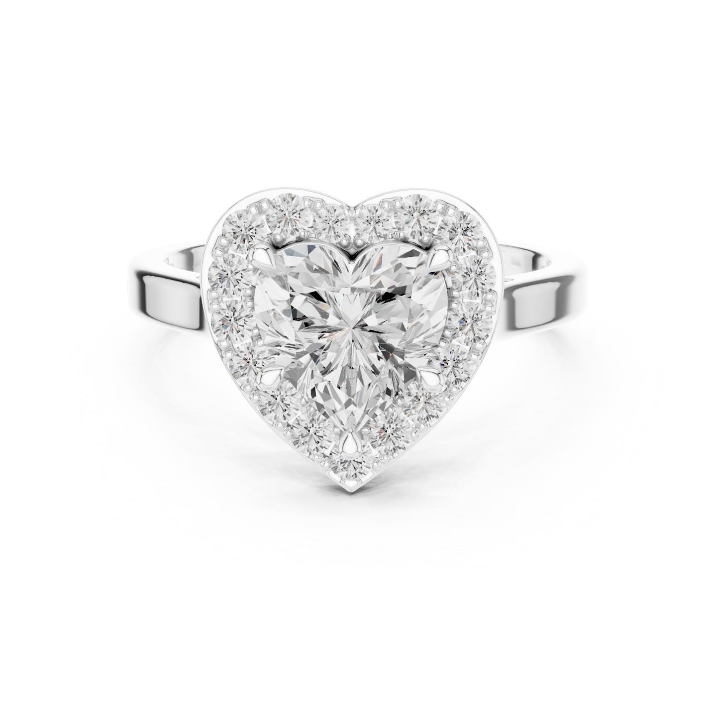 Mixed Shape Lab Grown Diamond Halo Ring