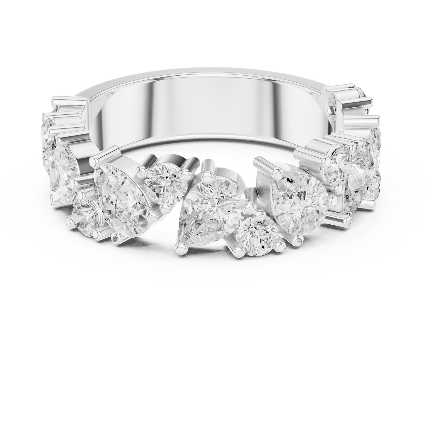 Mixed Shape Lab Grown Diamond Halo Ring