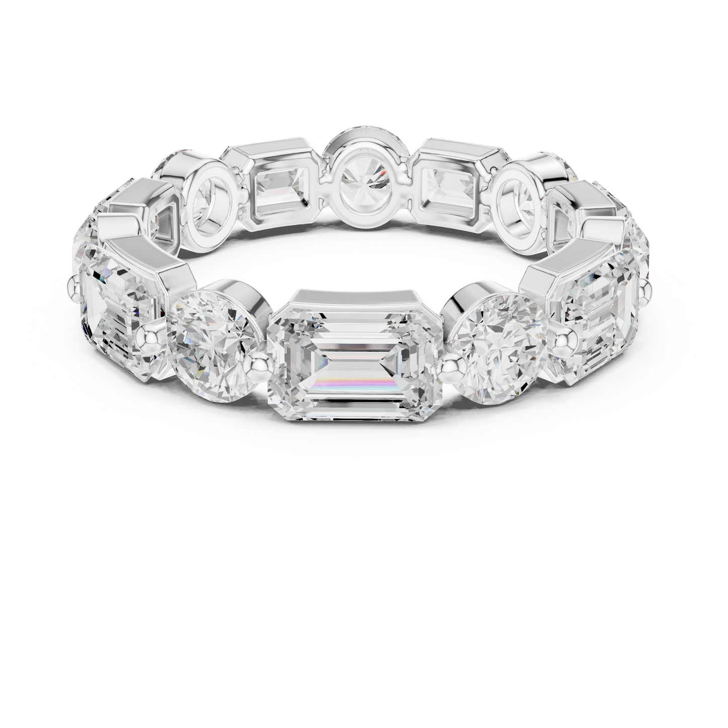 Mixed Shape Lab Grown Diamond Eternity Ring