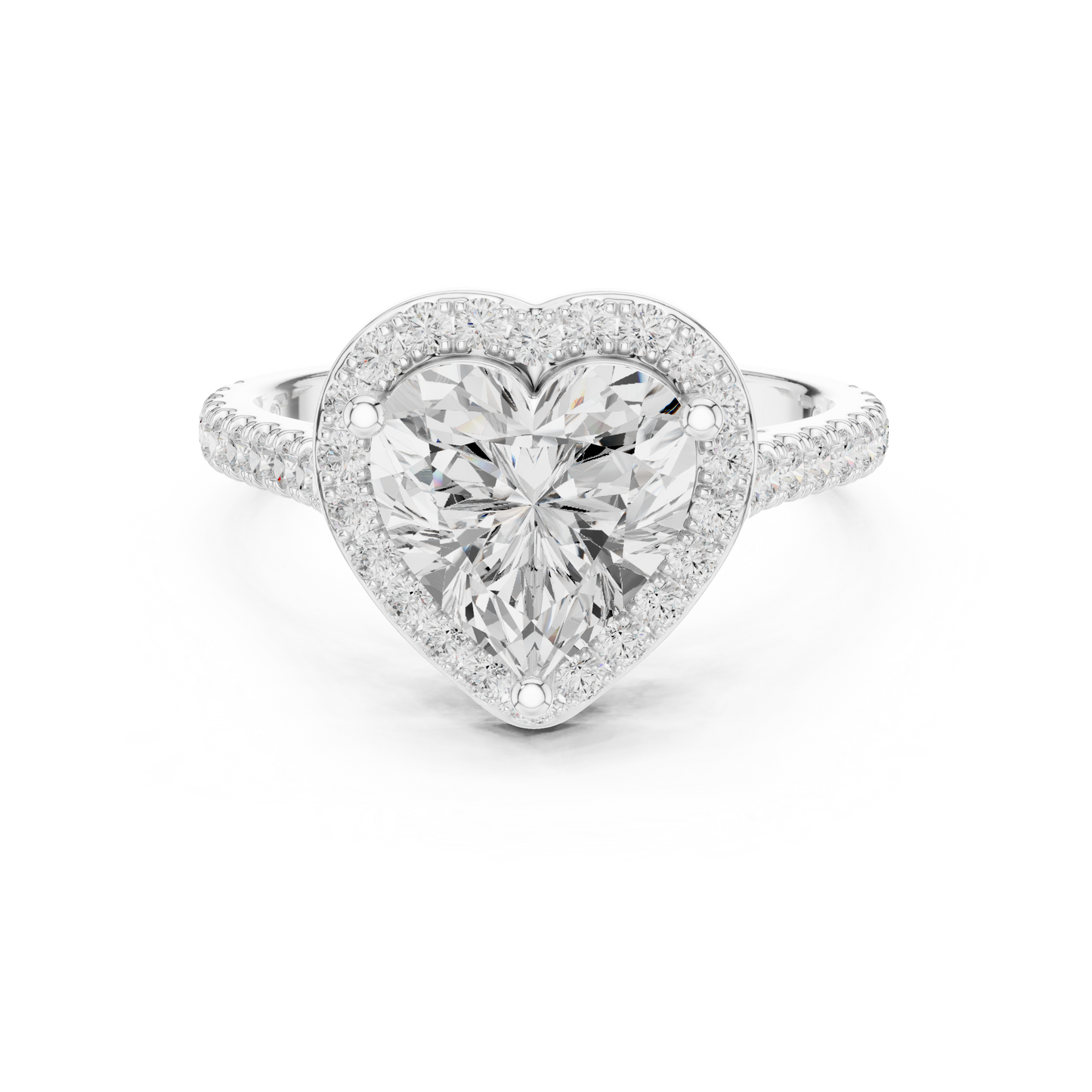 Round Halo Lab Grown Diamond Ring