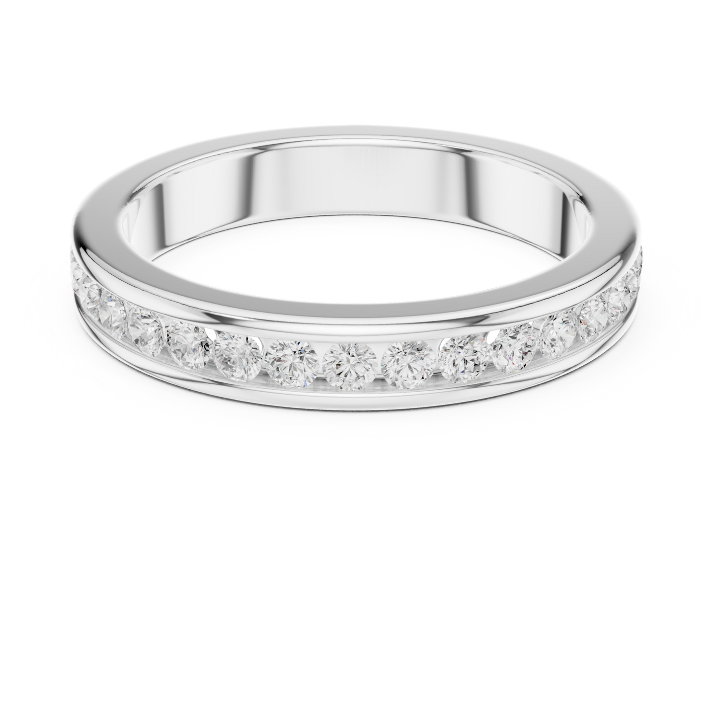 Round Channel Lab Grown Diamond Ring
