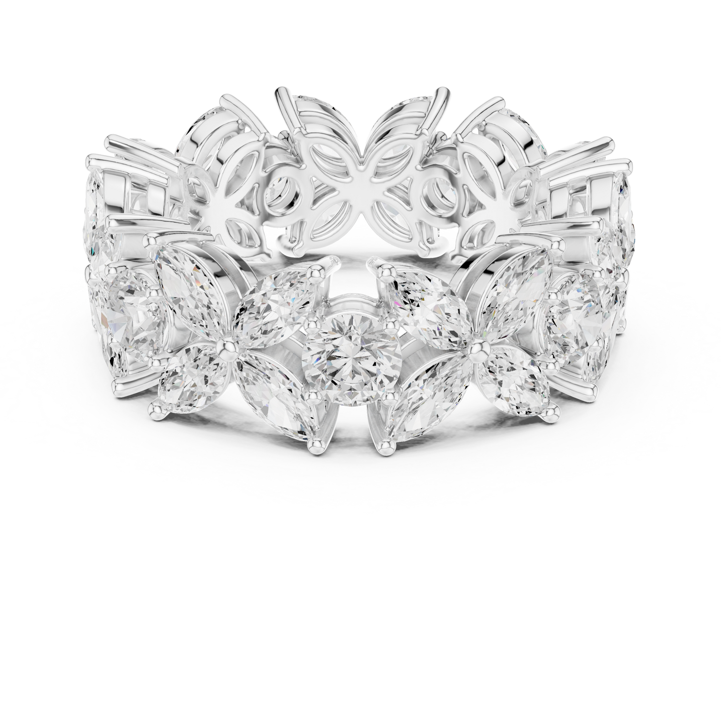 Mixed Shape Lab Grown Diamond Halo Ring