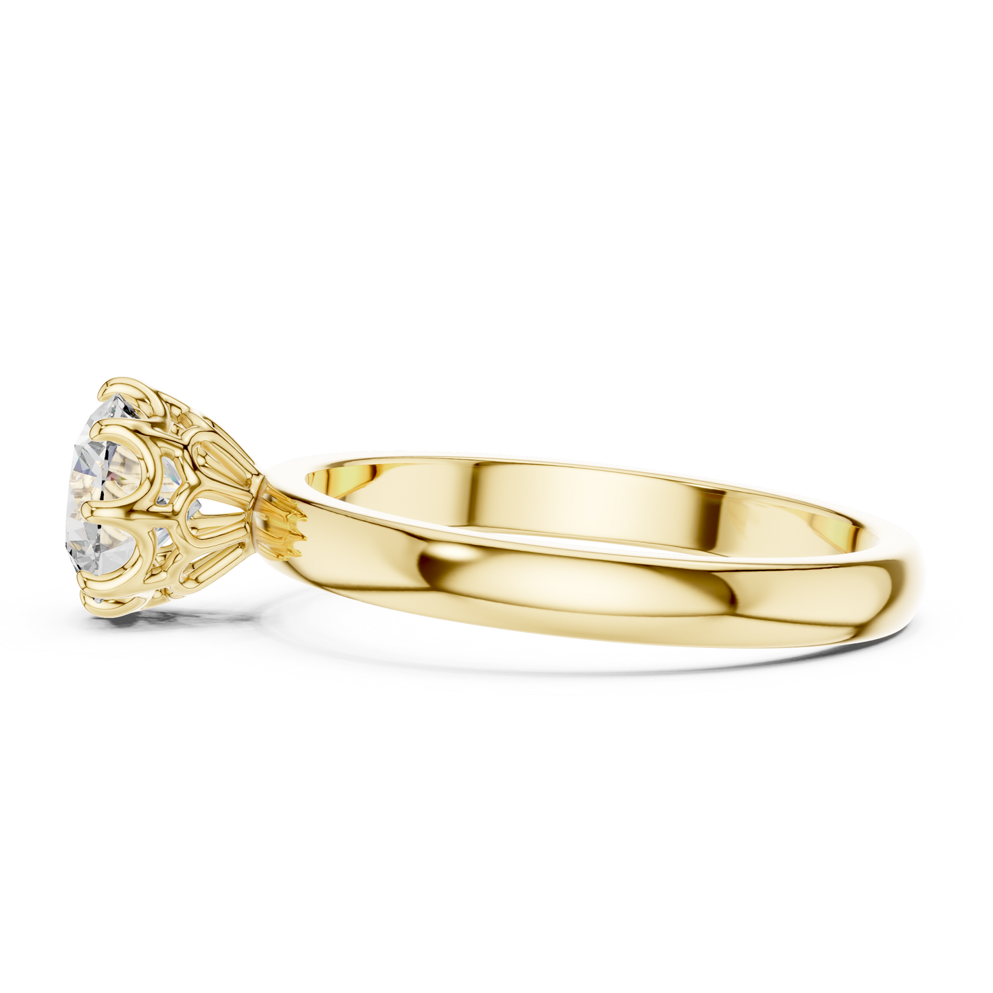 1.0CT Round Cut Lab Diamond Solitaire Ring | 14K Gold | IGI Certified