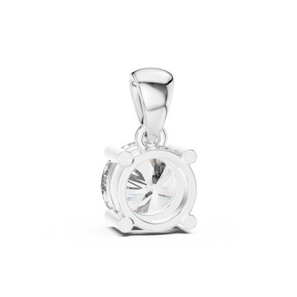 2.0CT Round Cut Lab Diamond Pendant | 18K Gold | IGI Certified