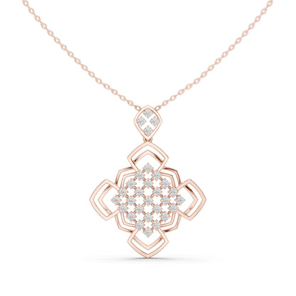 Cushion Lab Grown Diamond Halo Pendant
