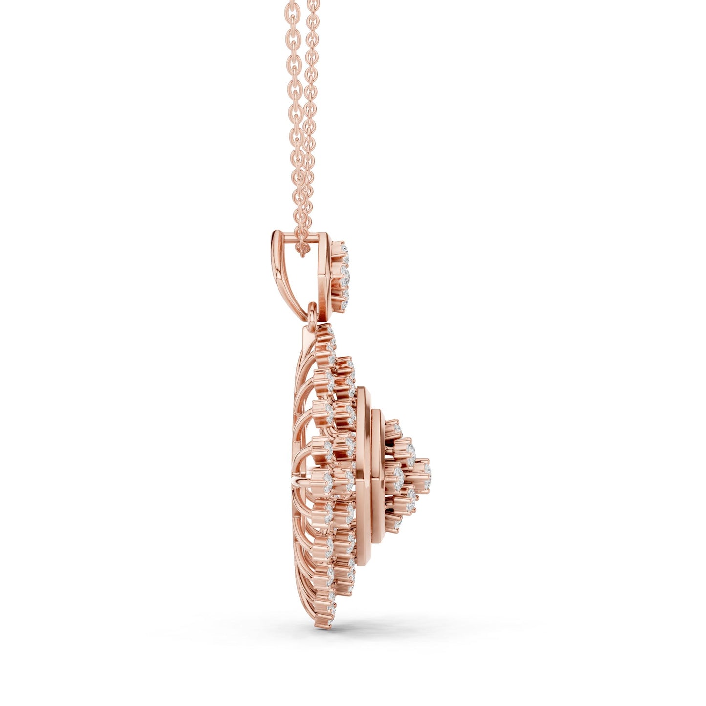 Cushion Lab Grown Diamond Halo Pendant