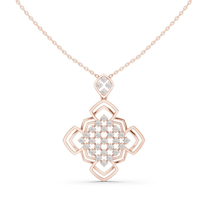 Cushion Lab Grown Diamond Halo Pendant
