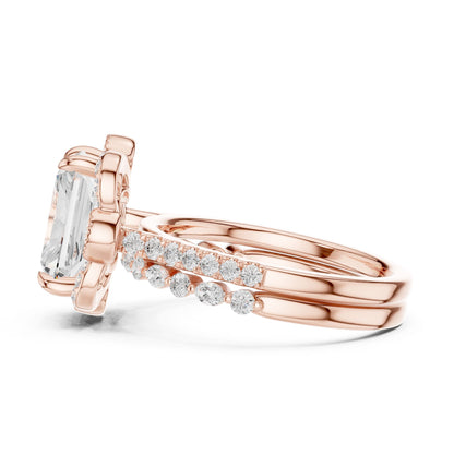 Cushion Lab Grown Diamond Halo Engagement Ring
