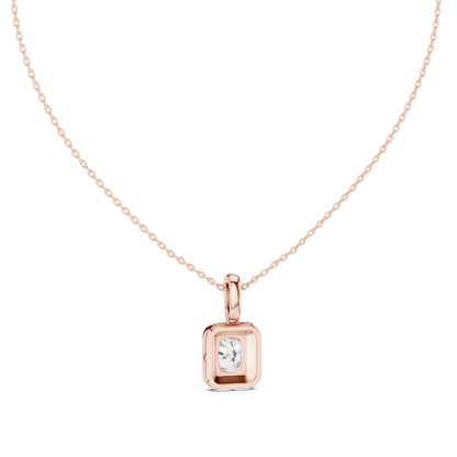 Cushion Lab Grown Diamond Halo Pendant