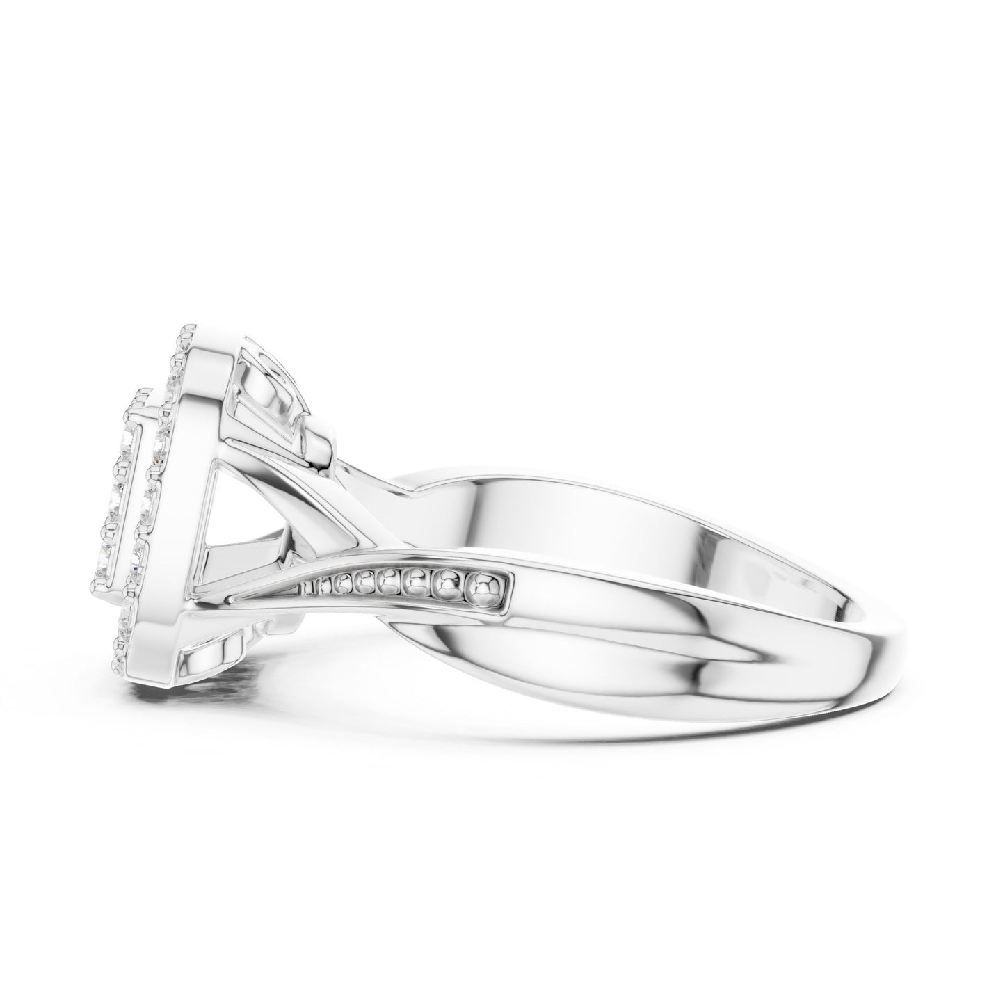 Women's Cushion Lab Grown Diamond Halo Ring
