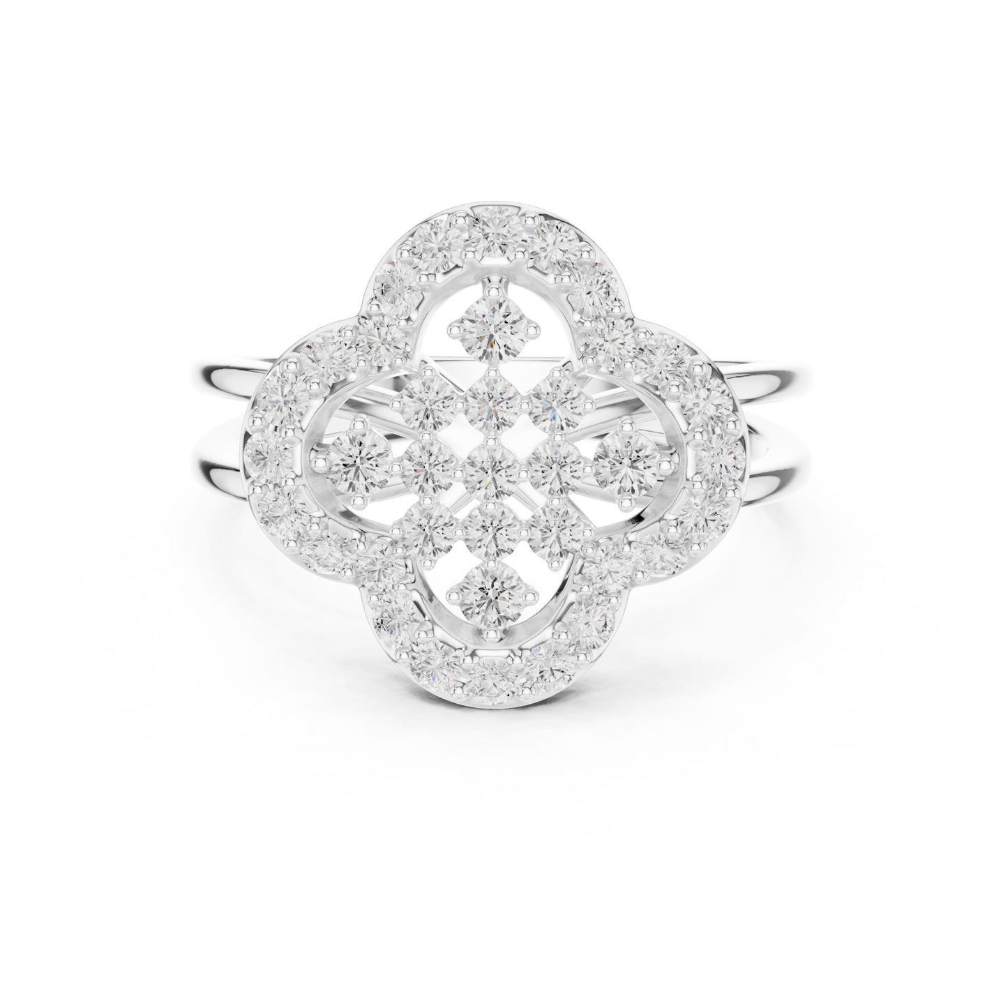 Cushion Lab Grown Diamond Halo Engagement Ring