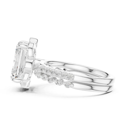 Cushion Lab Grown Diamond Halo Engagement Ring