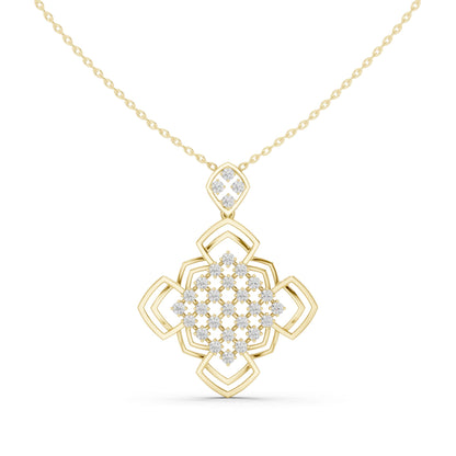 Cushion Lab Grown Diamond Halo Pendant