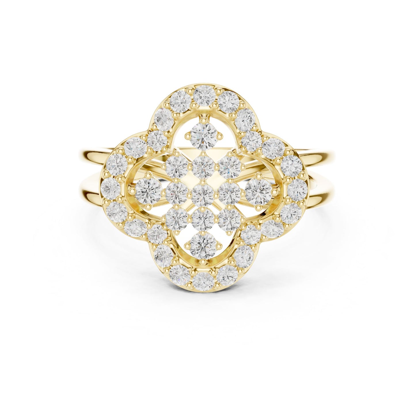 Cushion Lab Grown Diamond Halo Engagement Ring