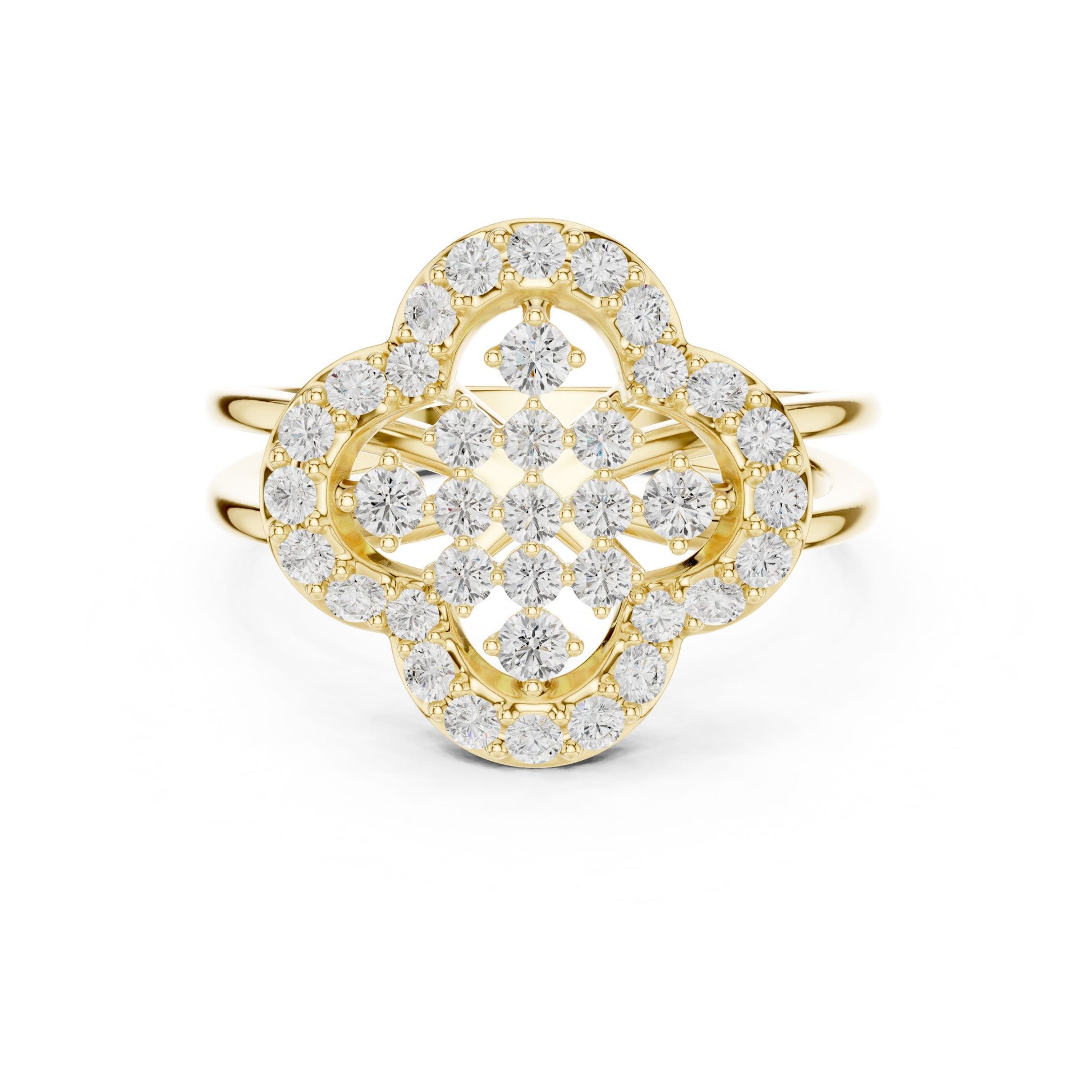 Cushion Lab Grown Diamond Halo Engagement Ring