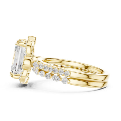 Cushion Lab Grown Diamond Halo Engagement Ring