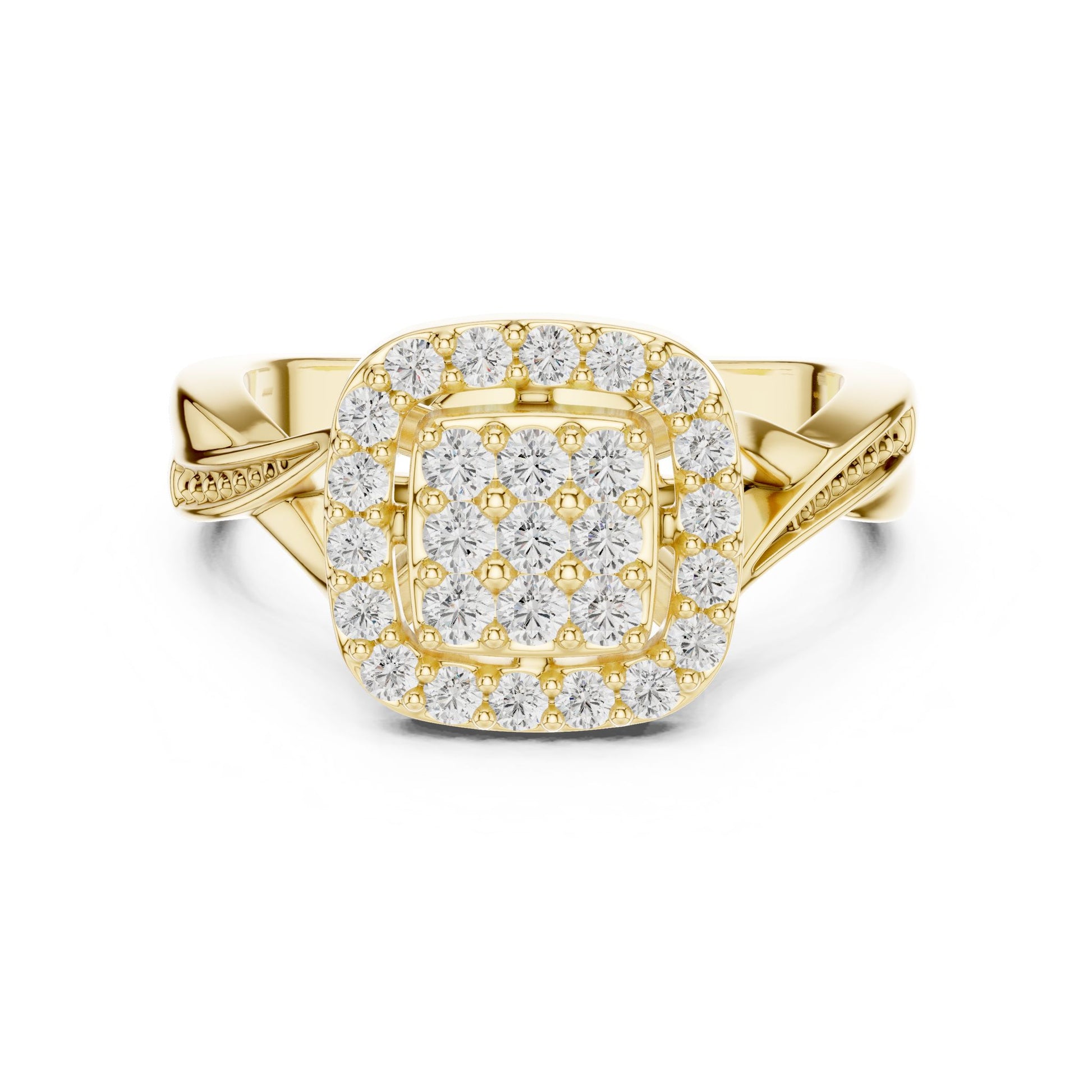 Women's Cushion Lab Grown Diamond Halo Ring