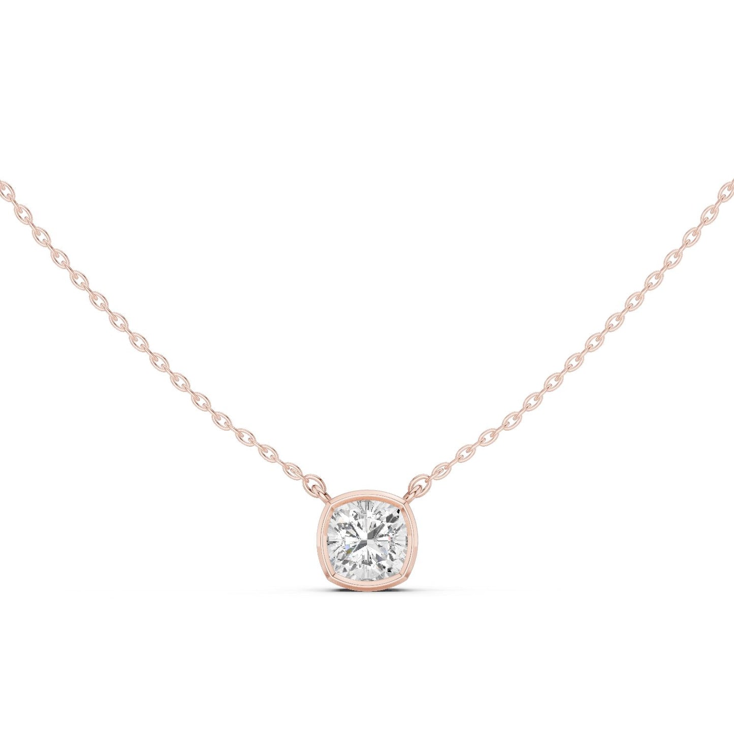 Cushion Lab Grown Diamond Pendant