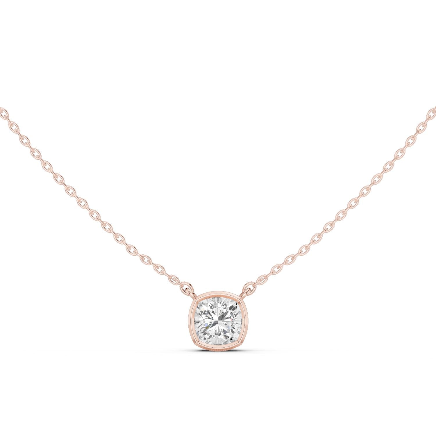 Cushion Lab Grown Diamond Pendant