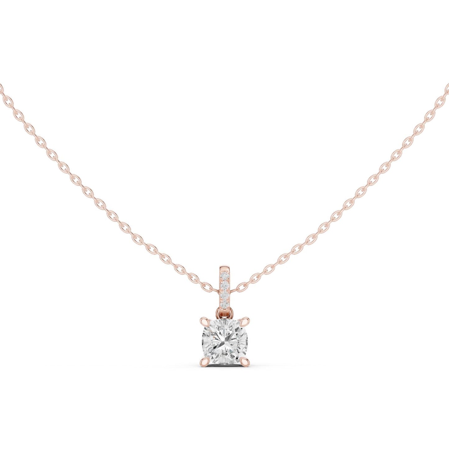 Cushion Lab Grown Diamond Pendant