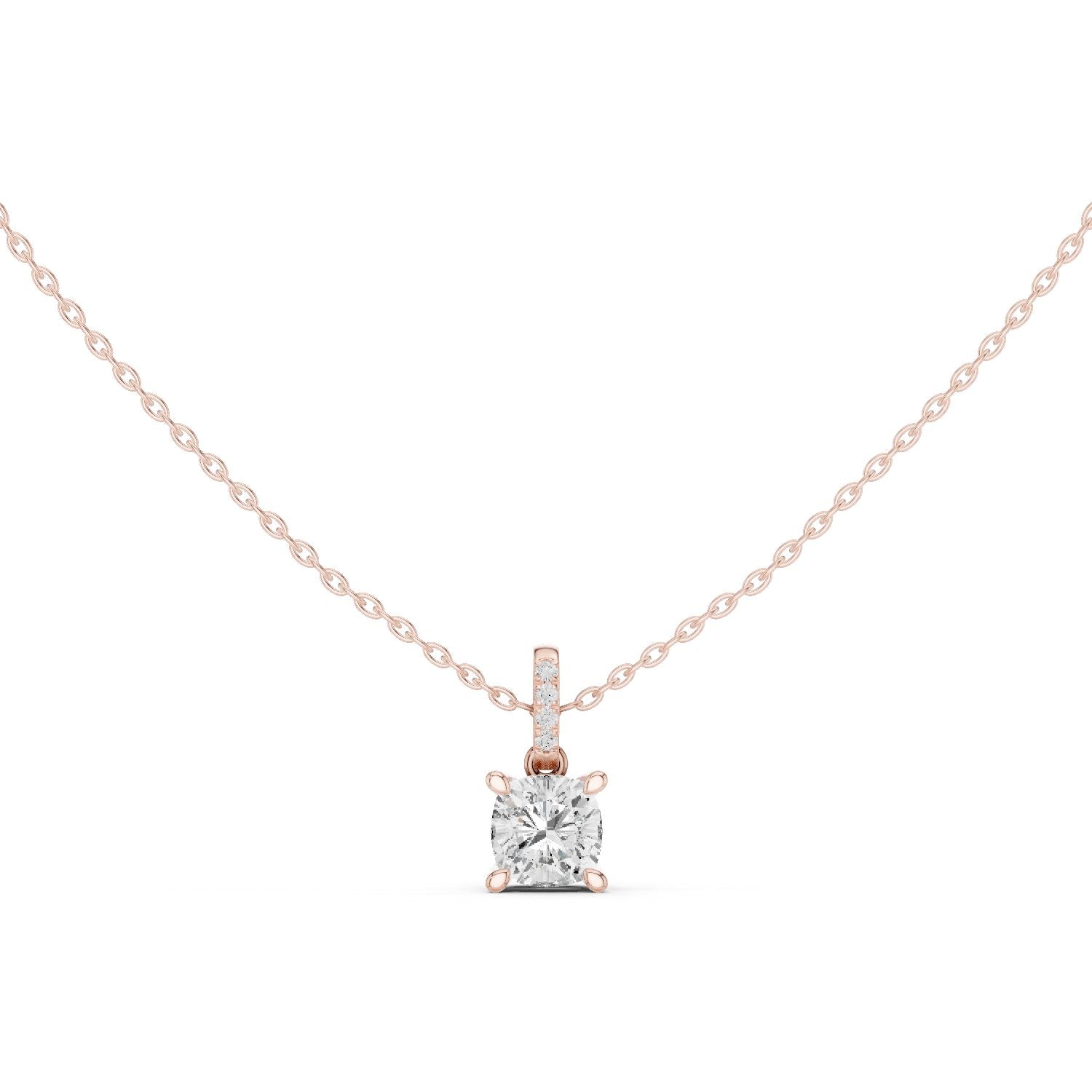 Cushion Lab Grown Diamond Pendant