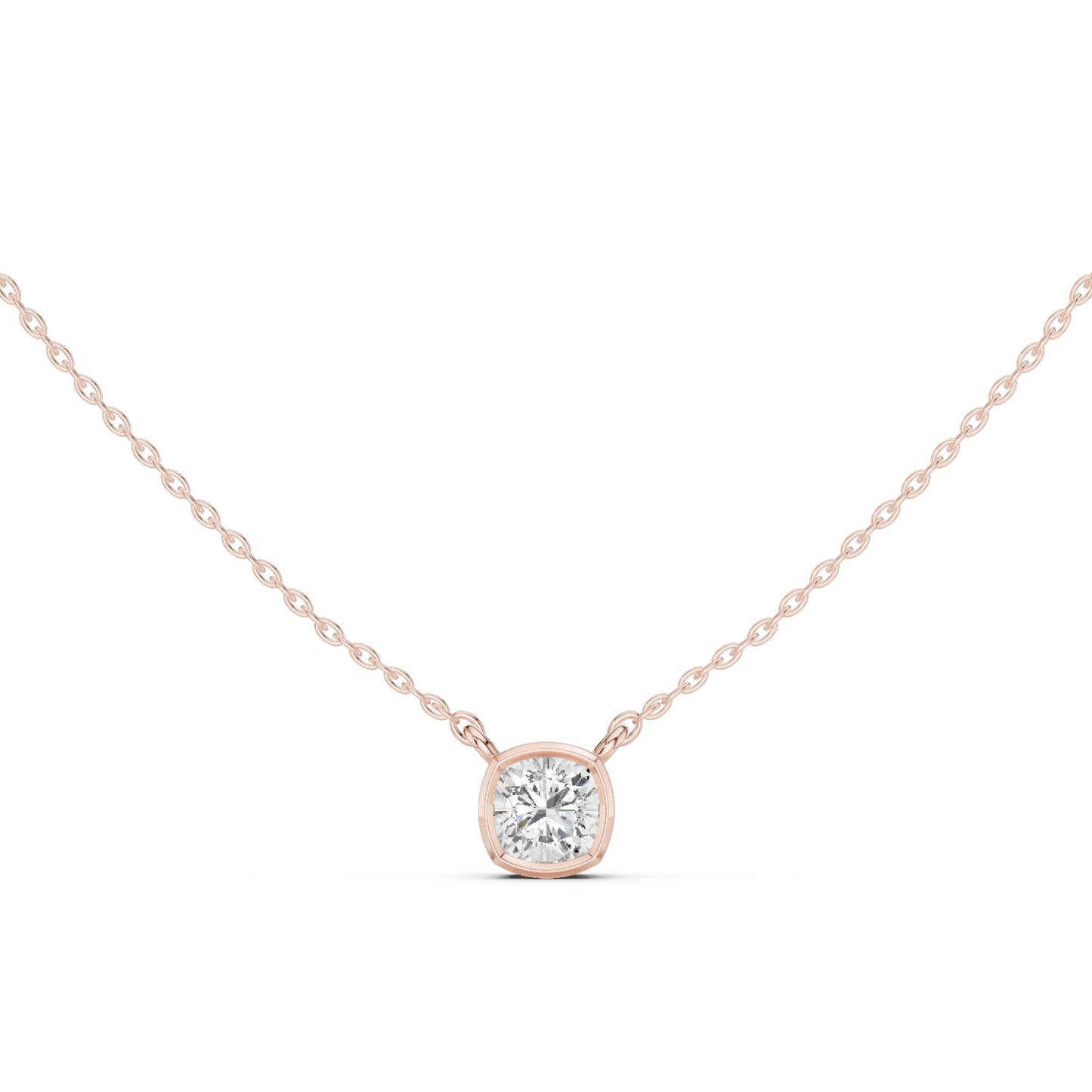 Cushion Lab Grown Diamond Pendant