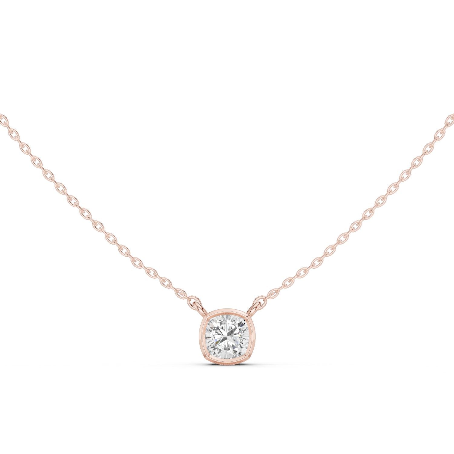 Cushion Lab Grown Diamond Pendant