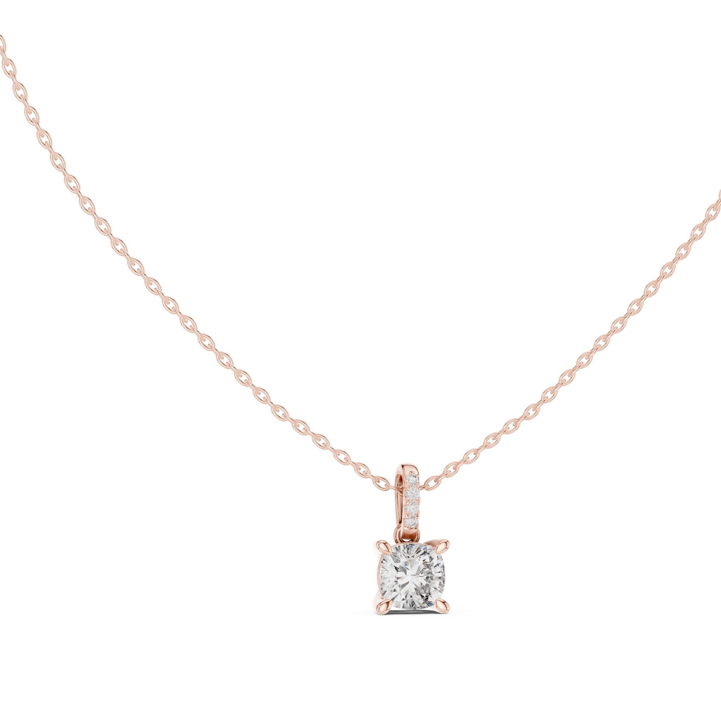 Cushion Lab Grown Diamond Pendant
