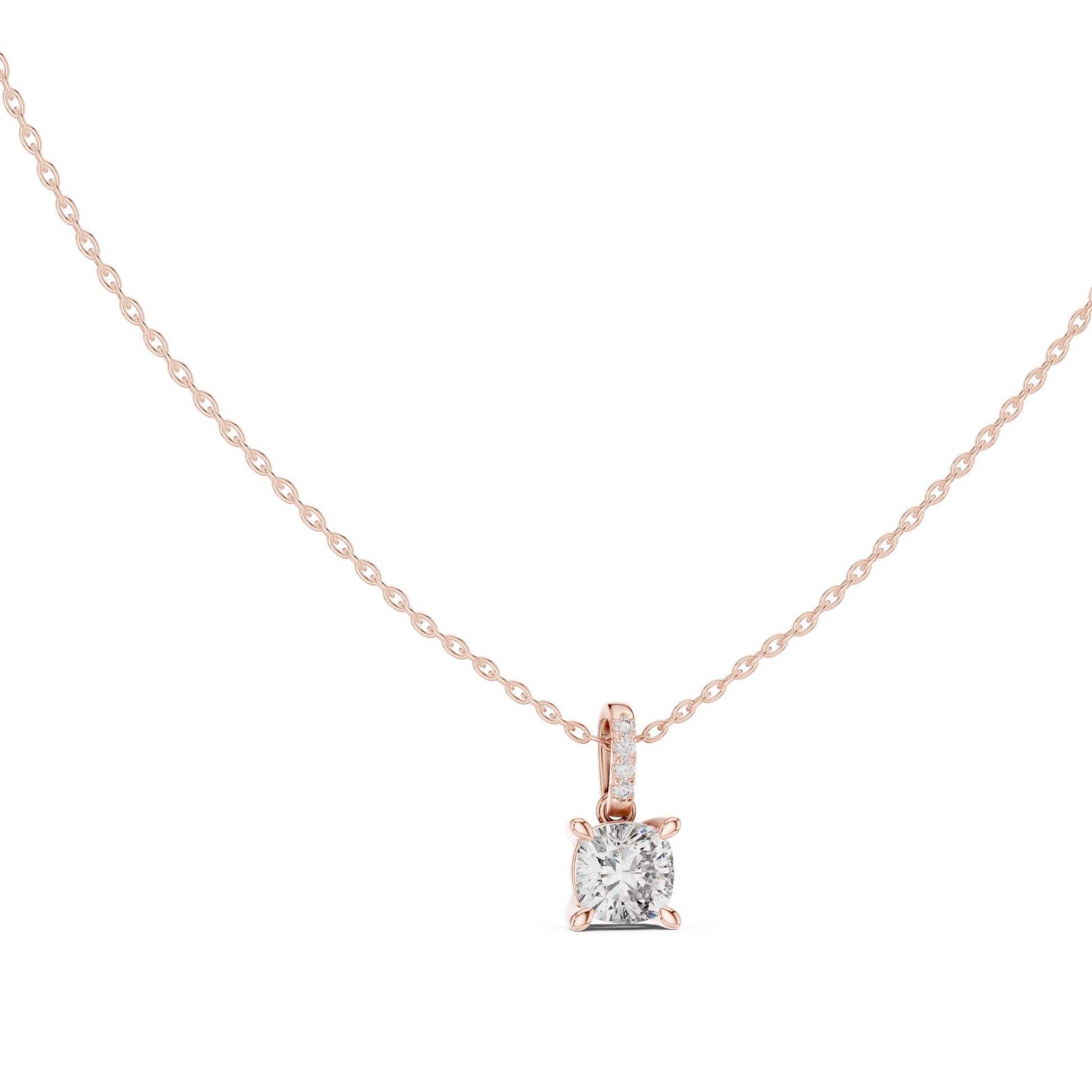 Cushion Lab Grown Diamond Pendant