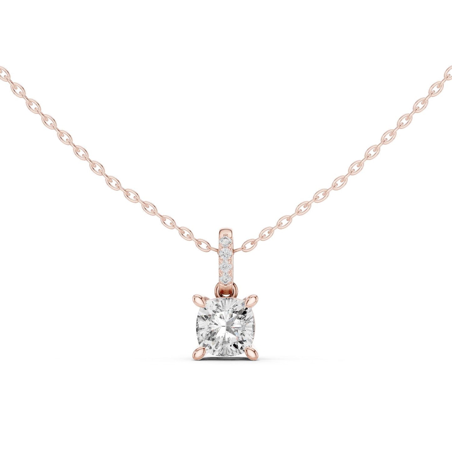Cushion Lab Grown Diamond Pendant
