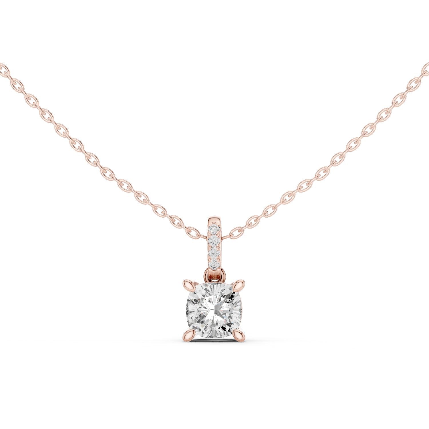 Cushion Lab Grown Diamond Pendant