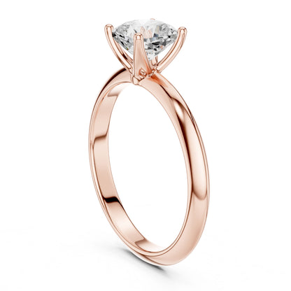Cushion Lab Grown Diamond Solitaire Engagement Ring