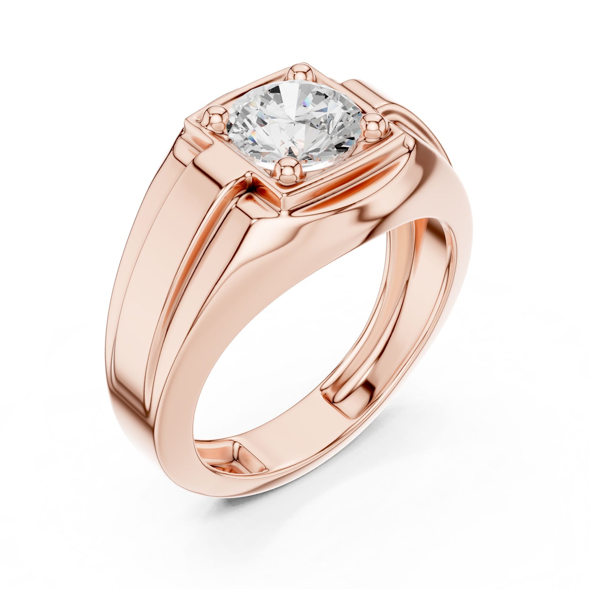 Men's Cushion Lab Grown Diamond Ring