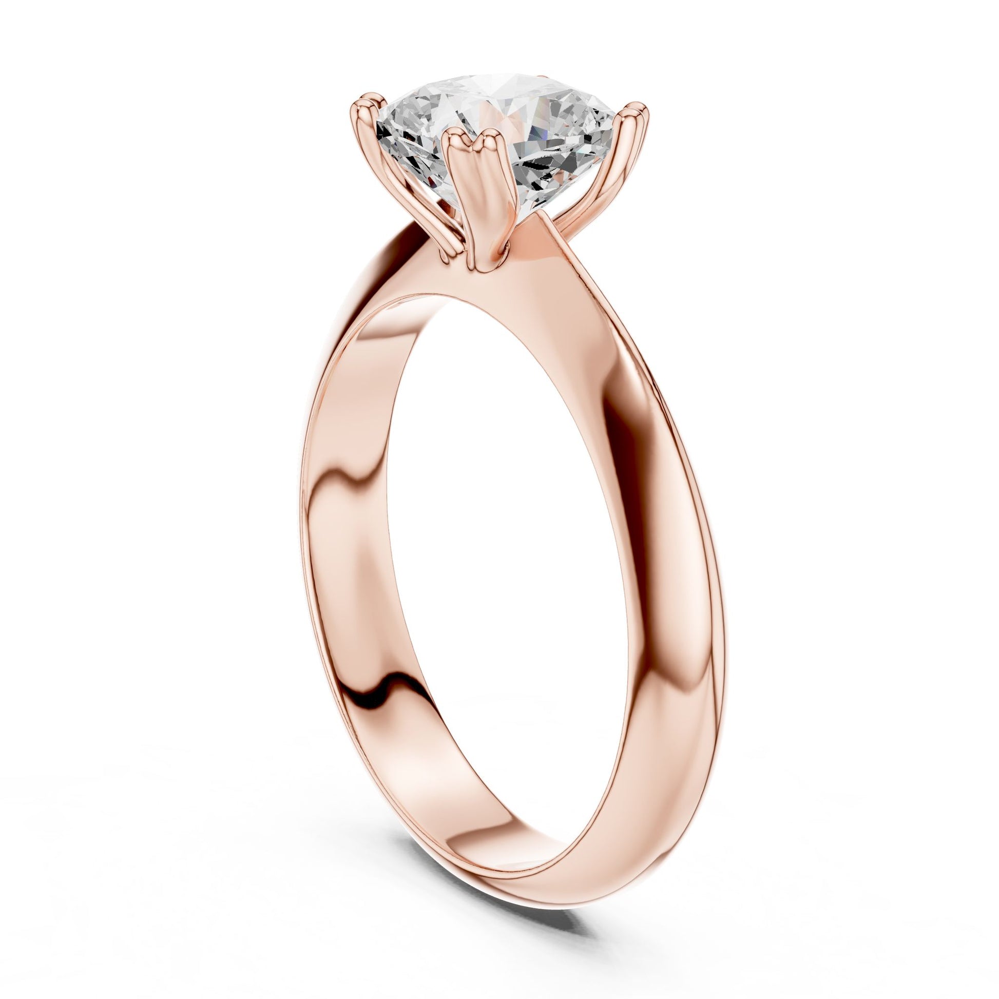 Cushion Lab Grown Diamond Solitaire Engagement Ring