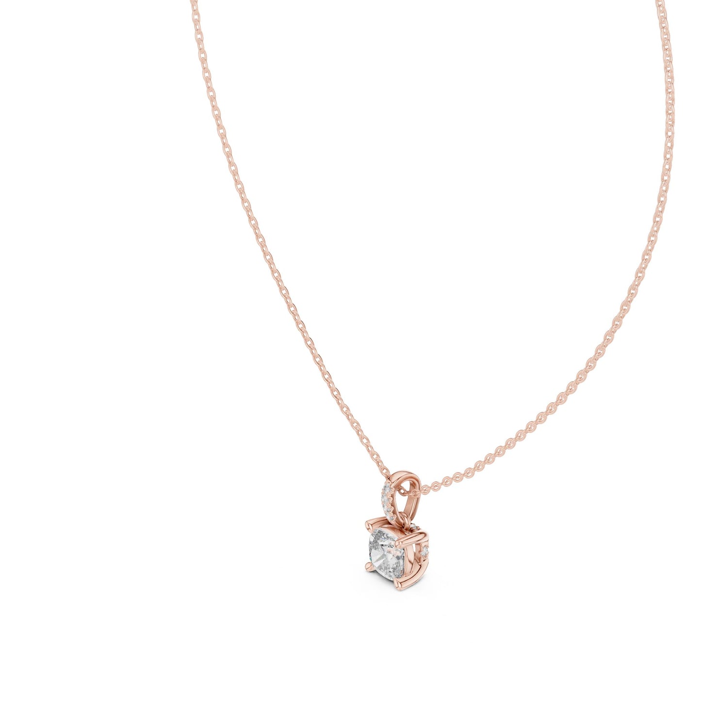 Cushion Lab Grown Diamond Pendant