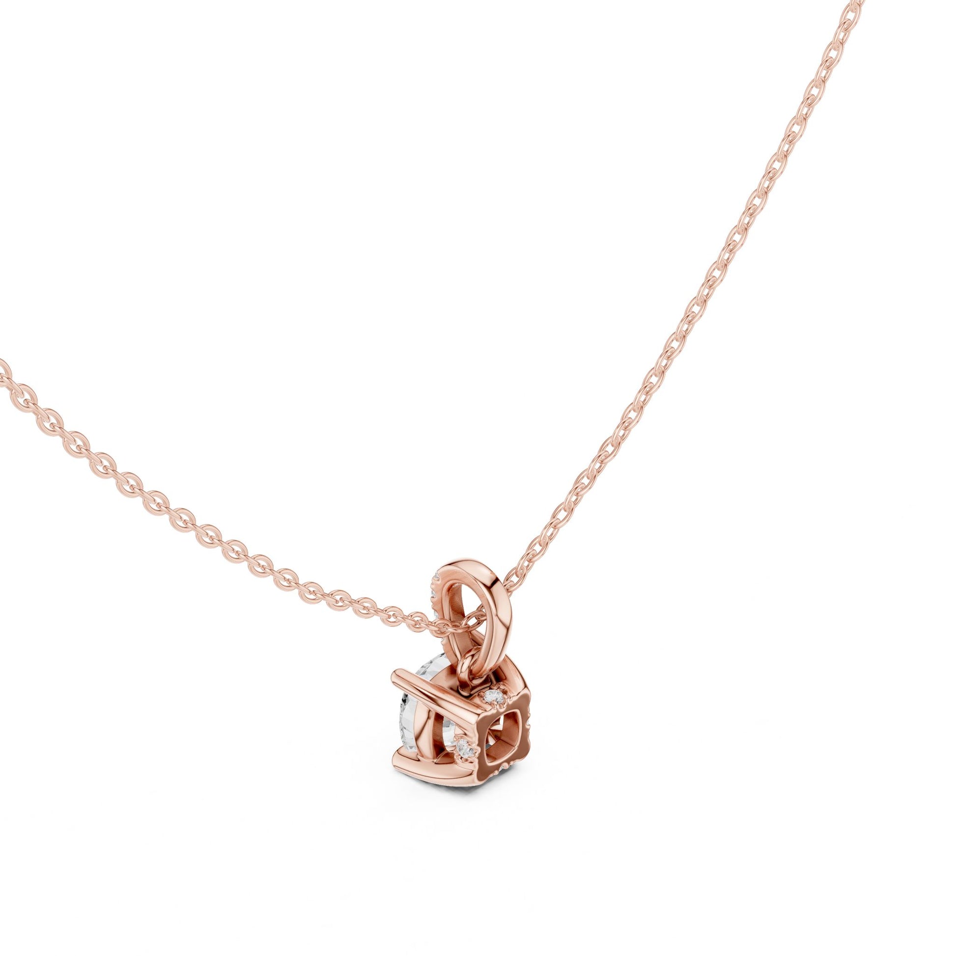 Cushion Lab Grown Diamond Pendant