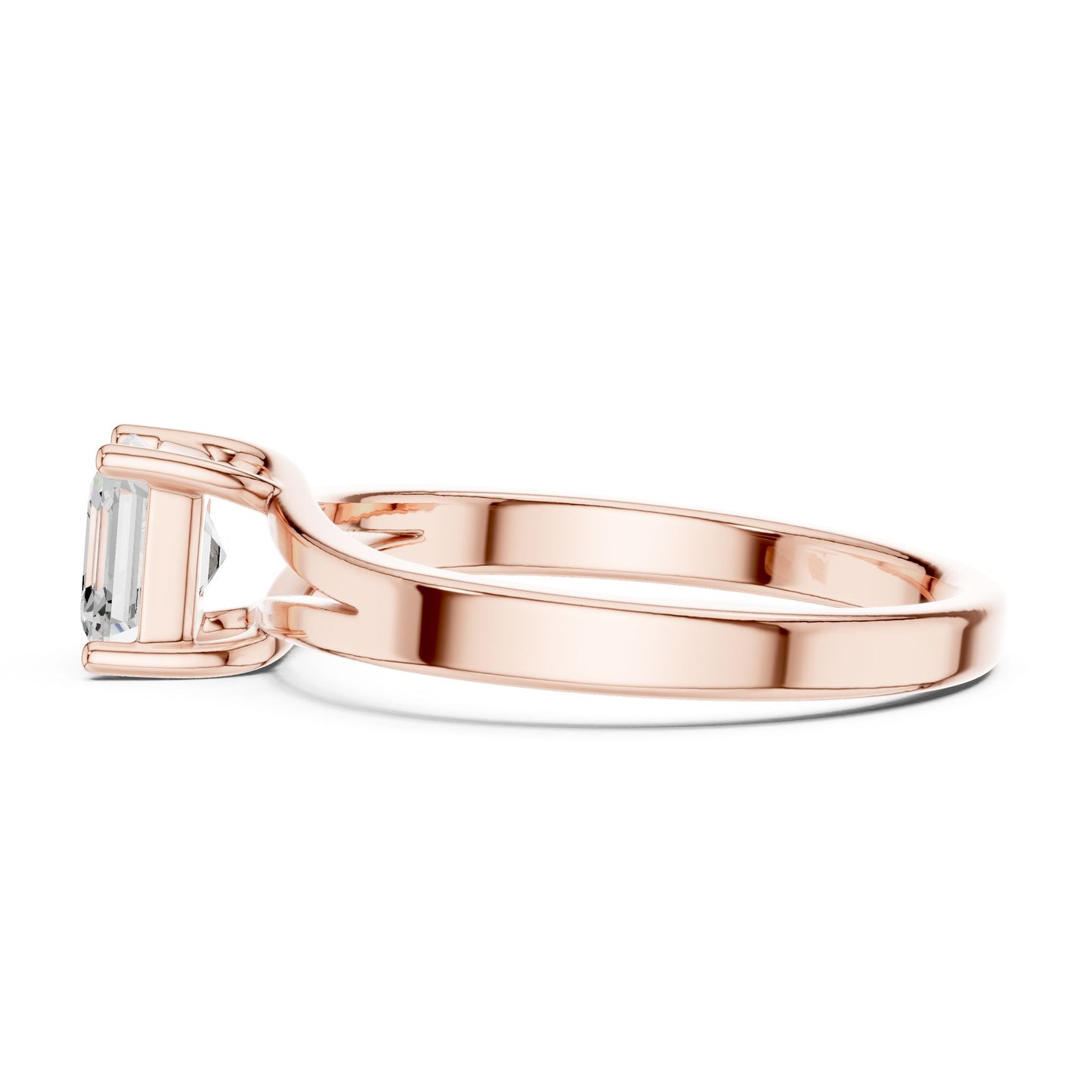 Cushion Lab Grown Diamond Solitaire Engagement Ring