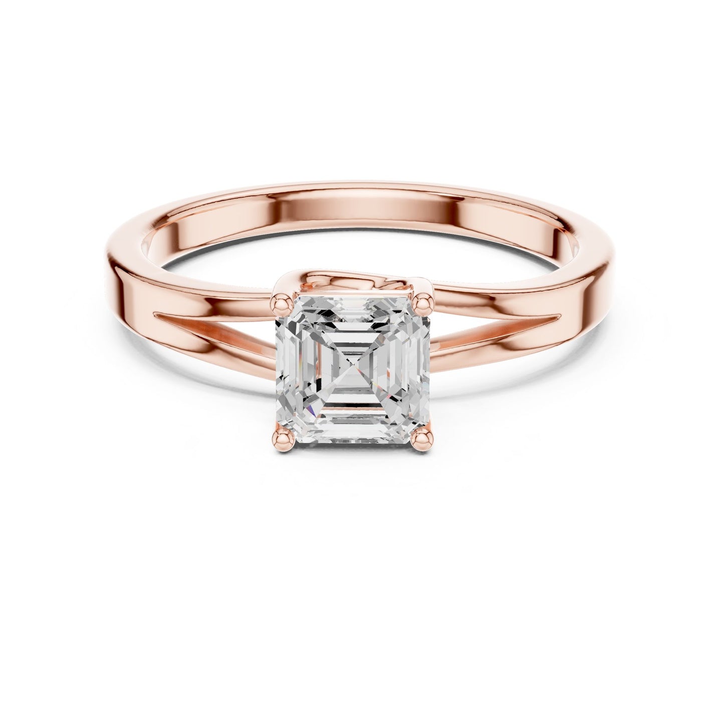 Cushion Lab Grown Diamond Solitaire Engagement Ring