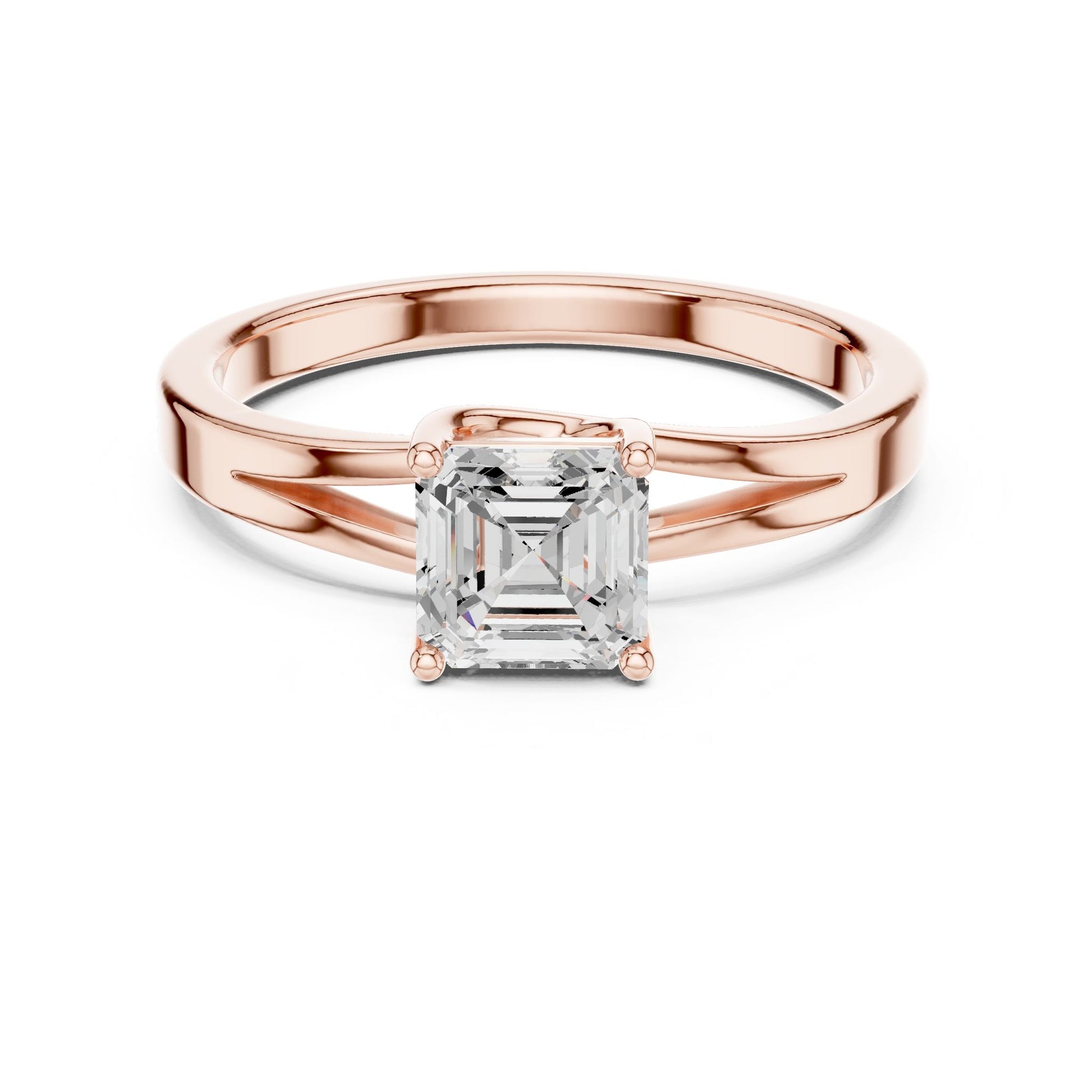 Cushion Lab Grown Diamond Solitaire Engagement Ring