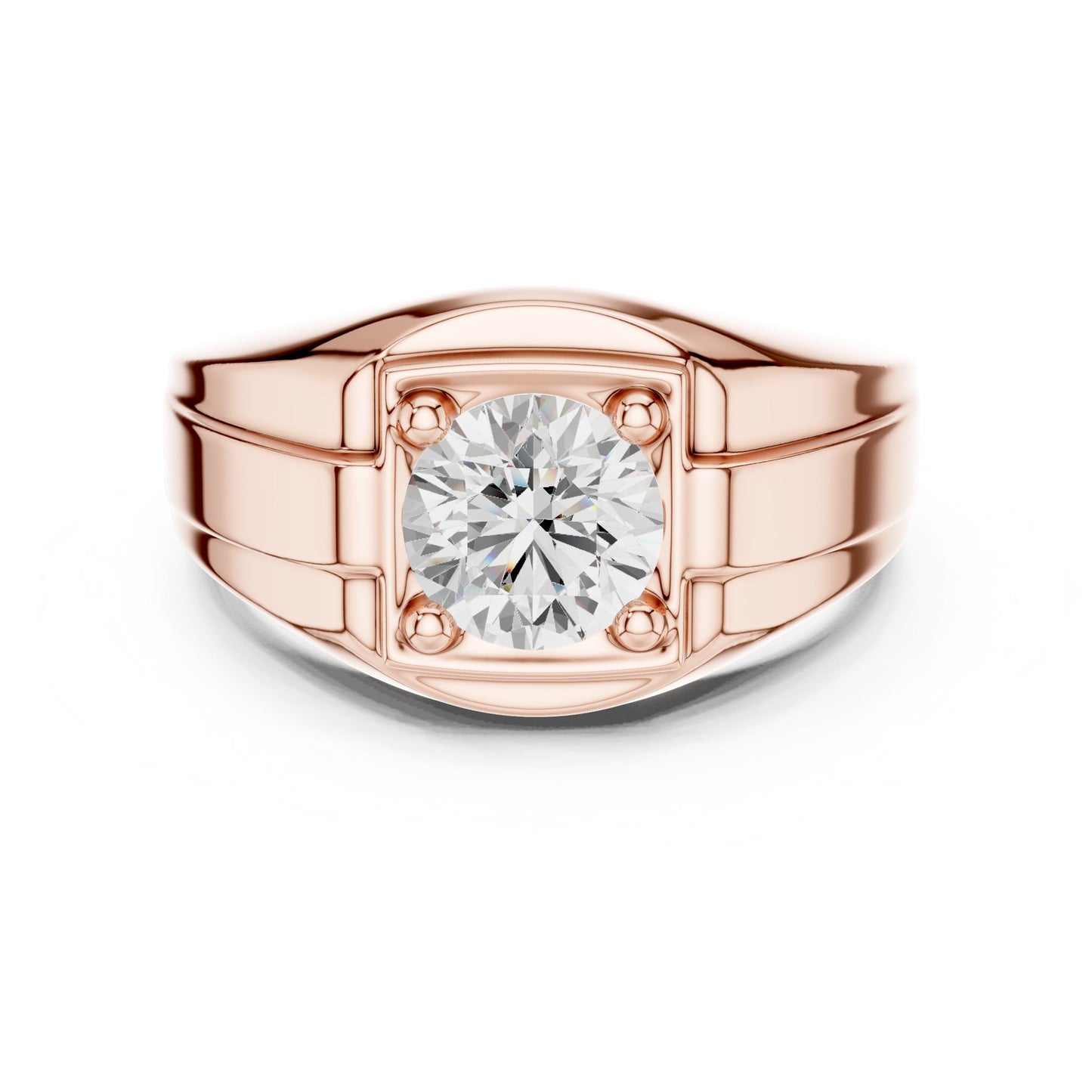 Men's Cushion Lab Grown Diamond Ring