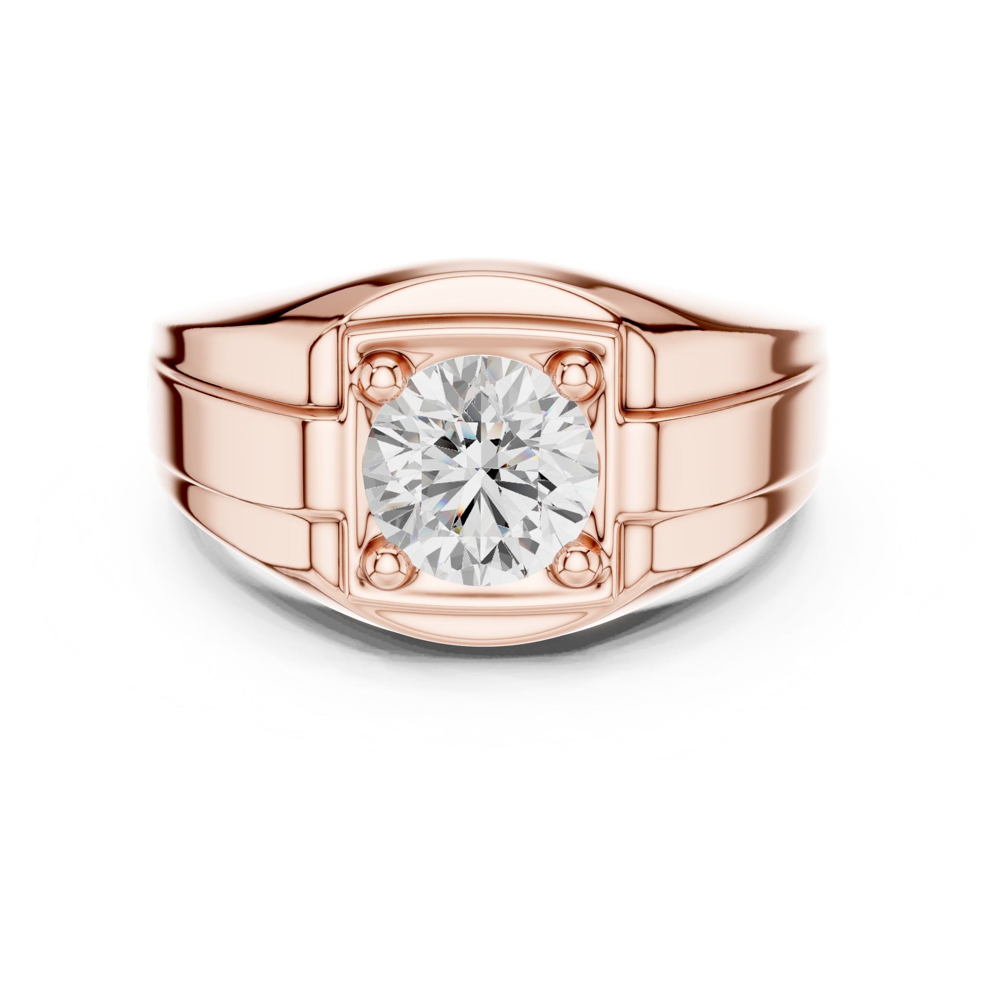 Men's Cushion Lab Grown Diamond Ring