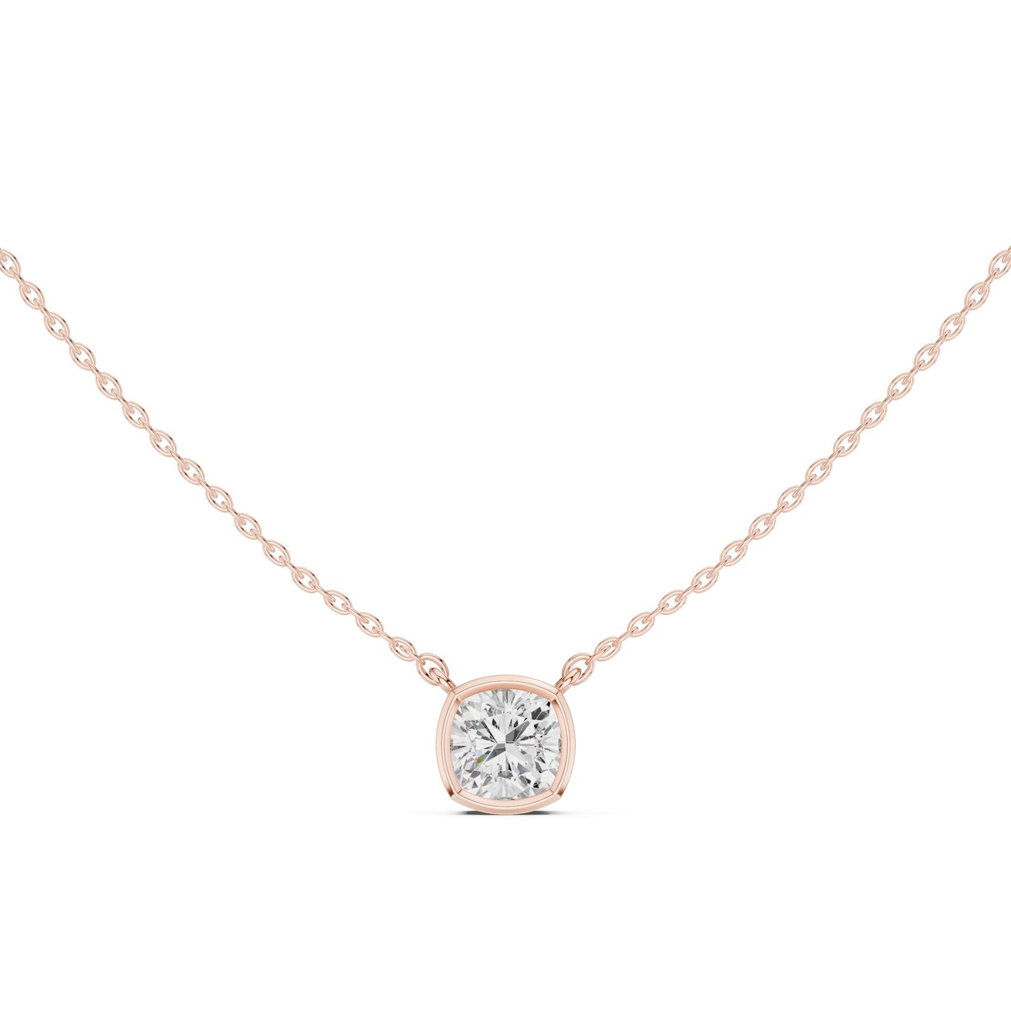 Cushion Lab Grown Diamond Pendant