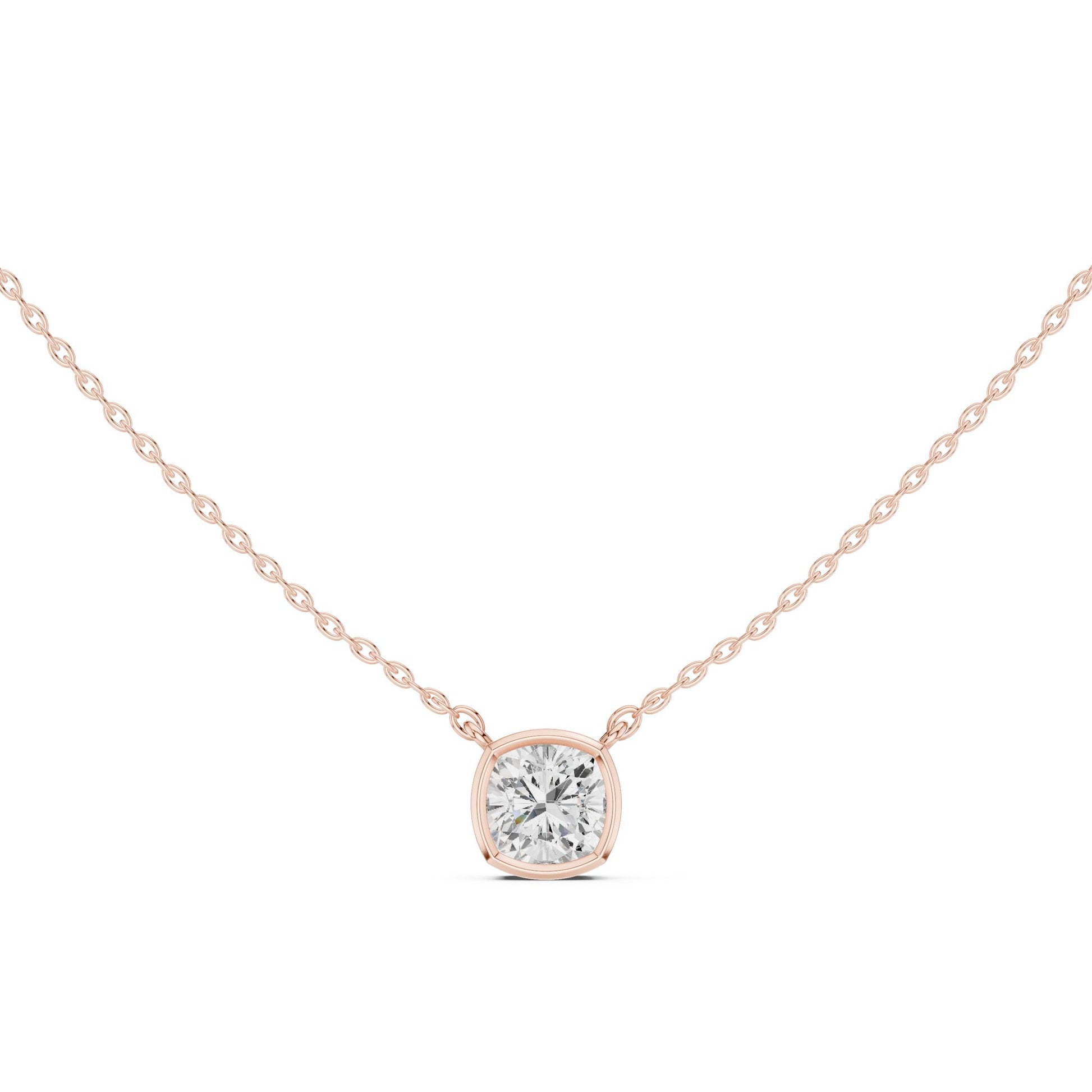 Cushion Lab Grown Diamond Pendant