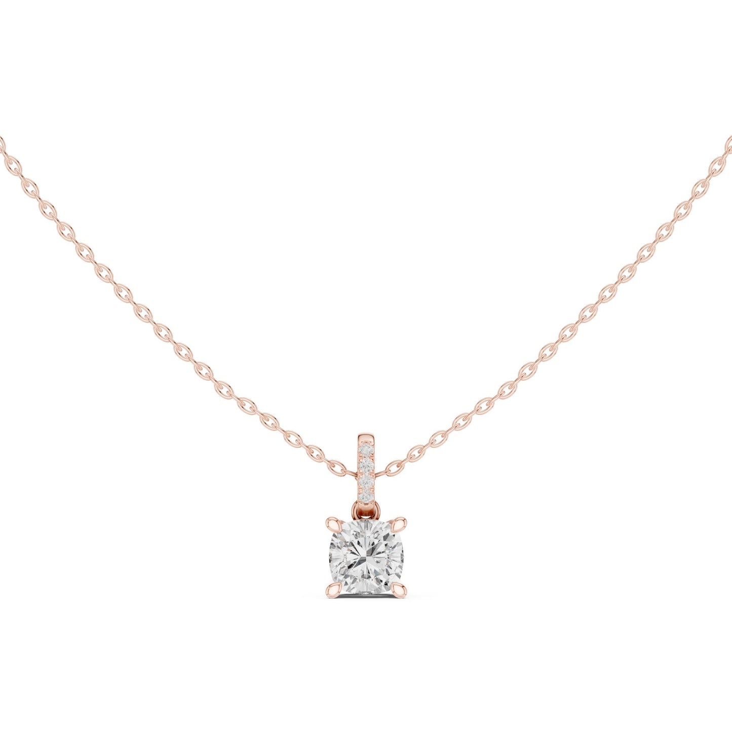 Cushion Lab Grown Diamond Pendant